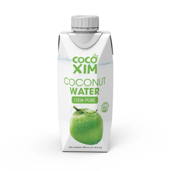 Nước dừa đóng hộp Cocoxim Xanh- Thùng 12 Hộp 330ml